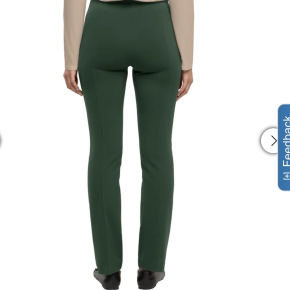 Banana Republic Dark Green ponte Straight Leg Pants. Size small. NWT - Picture 3 of 10